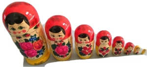 Original Semenov Nesting Doll Set/8-pcs/Hand Crafted/FREE SHIPPING IN USA - Picture 1 of 1