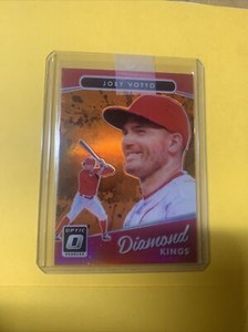 2017 Donruss Optic JOEY VOTTO Diamond Kings Orange Prizm #'d /199 Reds Great!