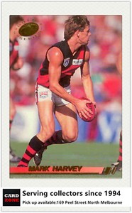 1994 Select AFL Trading Card Series Gold Card -G7: Mark Harvey ( Essendon)