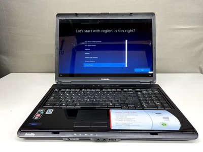 Portátil Toshiba Satellite L355D - AMD X2 QL-60, 2 GB RAM, 160 GB HDD, Windows 10 Foto 1 de 4