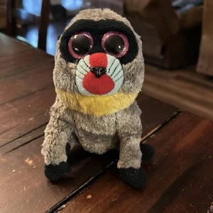 Ty Beanie Boos WASABI Baboon Monkey Plush - 6” - Picture 1 of 8