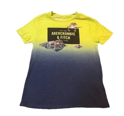 Abercrombie Kids Short Sleeve T Shirt Little Boys Size 11/12 Green & Blue  - Image 1 of 4