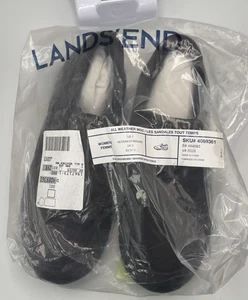 NEW Lands End Womens All Weather Brown Suede Slip On Loafers Shoes Size 7 444683 - Picture 1 of 4