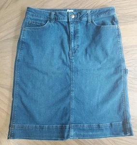 Lee Heritage Jeansrock Damen 14 mittelblau Denim Utility Carpenter Cargo Taille '33 - Bild 1 von 10