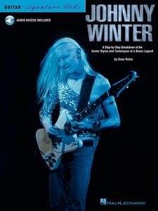 Johnny Winter Signature Licks Guitar Lessons Learn to Play Blues Tab Book Audio - Picture 1 of 1