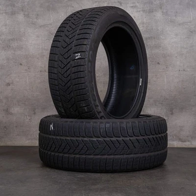 2x 255/45 R19 104V Pirelli Winter Sottozero 3 MO DOT 0123 7 mm Winterreifen - Bild 1 von 2