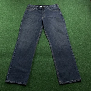 Vintage Carhartt Pants Mens 36 Blue Denim Work Relaxed Fit Jeans 36x32 - Picture 1 of 9