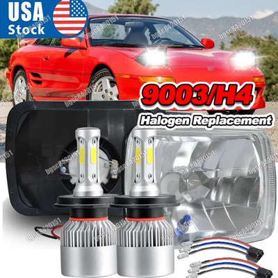 Nuevo Par de Faros LED 5x7" 7x6" haz alto/bajo DRL para Toyota Celica 1982-1993 Foto 1 de 4