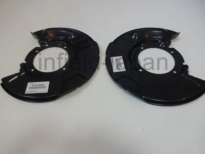 Genuine Toyota 4Runner Front Brake Dust Shields Set 47704-35091 47703-35091 F/S - Image 1 of 4