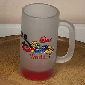 Walt Disney World Freezer Mug Glass Mickey Mouse Pluto Donald Duck Pooh Bear - Picture 1 of 4