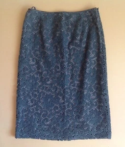 Vintage Y2K 00's Grey Floral Cut Out Winter Skirt Size 12 Episode Sport New - Picture 1 of 3