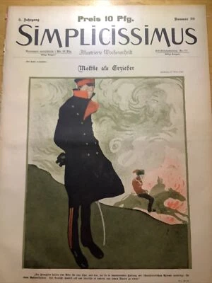1900 RARE GERMAN SIMPLICISSIMUS MAGAZINE ~ ART NOUVEAU / JUDGENDSTIL  ERA - Image 1 of 4
