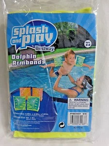 JUEGO DE PULSERAS DE BAÑO PARA NIÑOS DELFÍN UN Edad Naranja o Amarilla 3-6 Salpica y Juega - Imagen 1 de 3