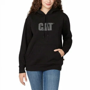 CAT Caterpillar Ladies Hoodie, Black, Size Large - Picture 1 of 2