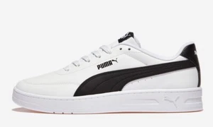 PUMA COURT CLASSIC CLEAN men's shoes 402223-01 white black - Picture 1 of 5