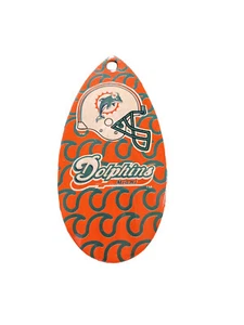 NFL Miami Dolphins Orange Vintage Multi Purpose Teardrop Spinner Large - Picture 1 of 1