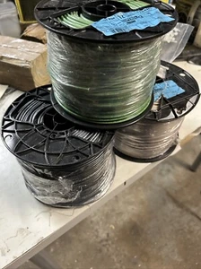3) 12 thhn stranded wire 500 Superslick Encore Wire. Green Black And White - Picture 1 of 2