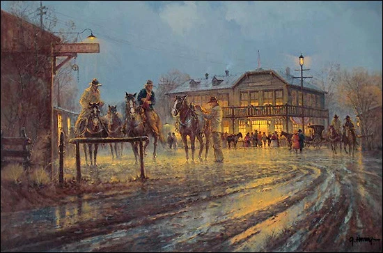 Bola de Navidad Vaquero - G Harvey - Letrero y Número Edición Limitada Impresión - Stock de Galería Foto 1 de 1