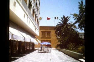 35mm Colour Slide- Flags flying   Rabat  Morocco 1969 - Picture 1 of 1