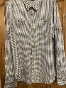 Scotch & Soda No. 27 Long Sleeve Blue & white Check Shirt L - Picture 1 of 8