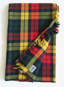 VTG AMANA Woolen Mills IOWA BUCHANAN Tartan Plaid Blanket - Picture 1 of 6