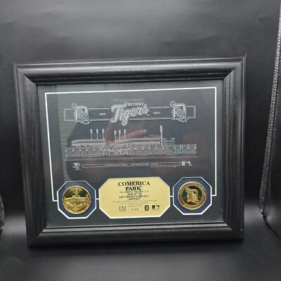 Detroit Tigers Comerica Park Wall Plaque 0147/2500 Limited Edition Highland Mint - Image 1 of 4