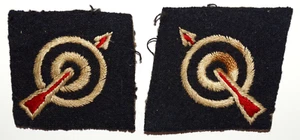 BRITISH MILITARY CAP BADGES, 6th Flak Division Formation Sign Pair WW2 - Bild 1 von 2