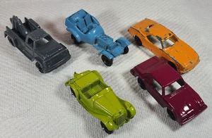 Lot of 5 Vintage Tootsie Toy  - MG Convertible Roadsters, Tow Truck, V8 Hot Rod+ - Picture 1 of 3