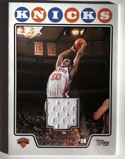 2008-09 Topps Retail Relics #TBKR10 Zach Randolph Jersey New York Knicks RARE📈