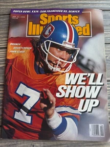 Sports Illustrated Jan 30 1989 Super Bowl XXIV John Elway Cover Denver Vs SF - Picture 1 of 2