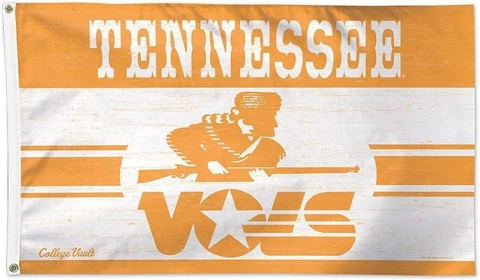 Tennessee Volunteers Flag 3 x 5 Foot Flag Tennessee Vols Throwback Flag Cover