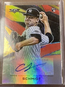 Clarke Schmidt Auto Rookie 2021 TOPPS FIRE Autograph Gold RC Yankees #d 10/10 - Picture 1 of 5