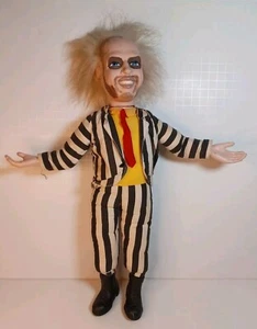 Vintage 1989 Beetlejuice Pull String Talking Doll Spinning Head 16" Plush - Picture 1 of 6