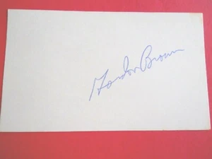 Gordon Brown - Tarjeta índice autografiada de 3" X 5" - Winnipeg Blue Bombers - LB - Imagen 1 de 1