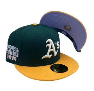 Oakland Athletics World Series New Era 59FIFTY Fitted Hat Cap - Picture 1 of 8