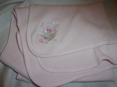 Vitaminas Bebé Rosa Gatito Gato Lovey Manta de Seguridad Gofre 26x40" Foto 1 de 2