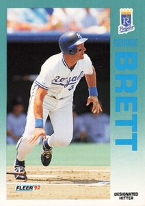 1992 Fleer #154 George Brett Kansas City Royals