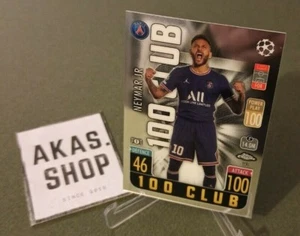 Neymar Jr Club 100 # 193 2021/ 2022 TOPPS Chrome Champions League 21/ 22 - Picture 1 of 3
