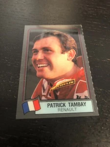 1984 pegatinas de plástico Patrick Tambay Fórmula 1 Superstars nuevas casi como nuevas - Imagen 1 de 5