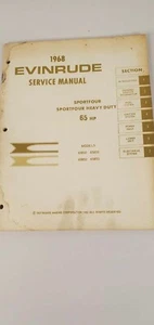 1968 Evinrude Service Manual Sportfour 65 hp - Foto 1 di 2