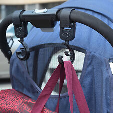 2pcs Pram Clips Double Layer Anti-slip Universal Bear Baby Stroller Hangers Pvc