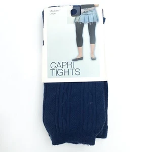 Capri Tights Blue Medium Large Acrylic Blend Legs 5'4"-5'11" 130-170 lbs. 2008 - Picture 1 of 9