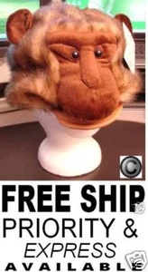 MONKEY HAT mascot baseball cap - head mask Halloween COSTUME adult plush animal - Picture 1 of 8