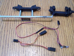 Axial SCX10 III 1982 Chevy K-10 Rear Bumper /Front & Rear Body Mounts Led Lights - Picture 1 of 2