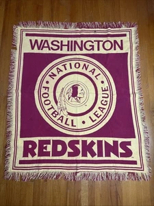 Vintage Washington Redskins Tapestry Throw  Blanket 5 x 4 Ft NFL Collectible - Picture 1 of 6