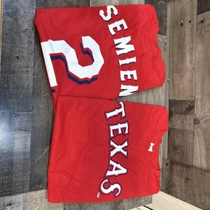 2 Texas Rangers Marcus Semien T-Shirt Red MLB Promo Dairy MAX Tee Youth Med - Picture 1 of 6