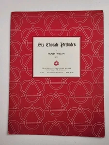 Six Chorale Preludes Healey Willan Set 1 Devotional Organ Music w/ Hammond Reg - Picture 1 of 6
