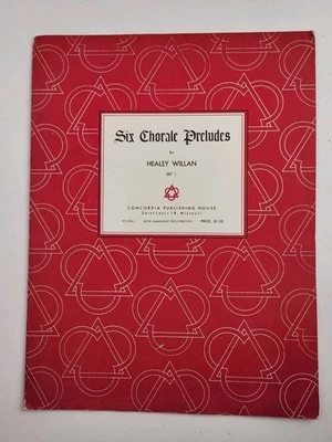 Six Chorale Preludes Healey Willan Set 1 Devotional Organ Music w/ Hammond Reg - Image 1 of 4