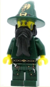 LEGO Castle Minifigure Kingdoms Dark Green Wizard (Genuine) - Picture 1 of 1