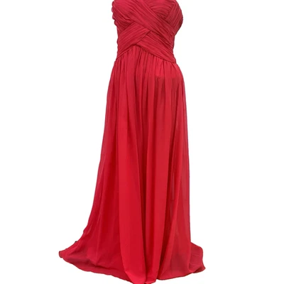 Maxi Vestido De Colección Y2K Talla 10 Rojo Transparente Superposición Caprichoso Hada Baile de graduación Vestido Navidad Foto 1 de 4